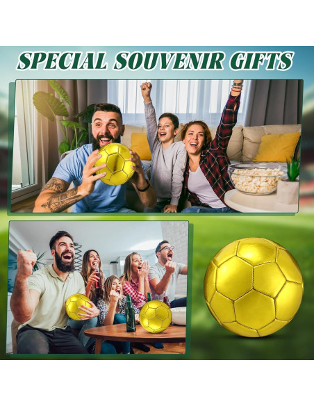 Balón de Fútbol Autografiado Dorado WinnerWhy Tamaño 2