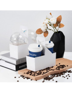 Portavasos de Papel Kraft V Viatanst - Paquete de 30 Soportes 2