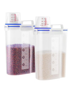 Juego de 2 Contenedores de Almacenamiento HNNJCK 3L Azul