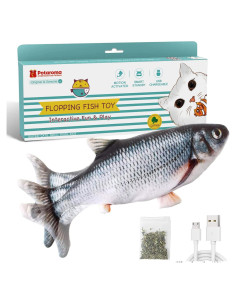 Juguete Interactivo para Gatos Potaroma Pez Flop 26.7cm