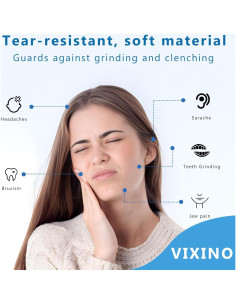 Protector Bucal Nocturno Vixino para Rechinar Dientes - 4 Piezas 2