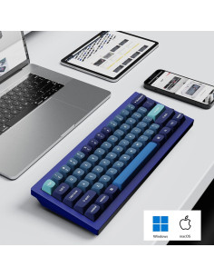 Teclado Mecánico Keychron Q4 60% Programable USB-C Azul 2