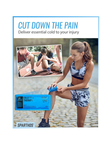 Paquete de Hielo Sparthos Pequeño con Funda - Compresa Gel Reutilizable