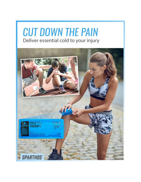 Paquete de Hielo Sparthos Pequeño con Funda - Compresa Gel Reutilizable