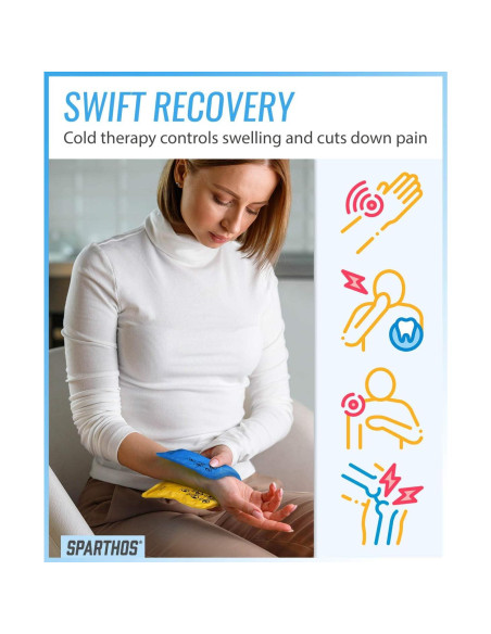 Paquete de Hielo Sparthos Pequeño con Funda - Compresa Gel Reutilizable