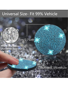 Soporte para Tazas de Coche NBTEPEM 2 pcs Acuamarina Antideslizante 2