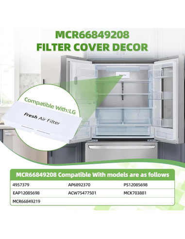 Funda Decorativa para Refrigerador LG MCR66849208 - Alta Calidad