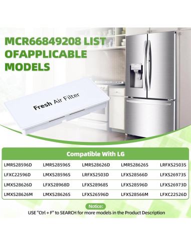 Funda Decorativa para Refrigerador LG MCR66849208 - Alta Calidad