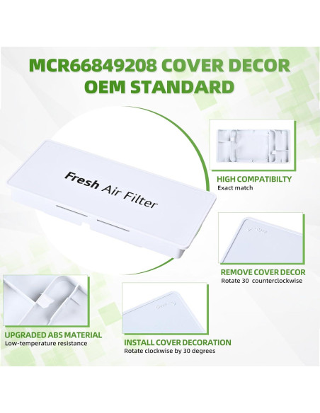 Funda Decorativa para Refrigerador LG MCR66849208 - Alta Calidad