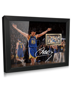 Foto Enmarcada Stephen Curry 20x15 cm con Autógrafo Impreso