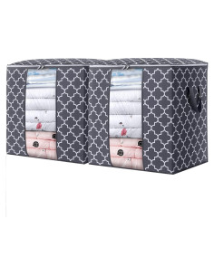 Bolsas de Almacenamiento WISELIFE 2x100L Gris Organizador