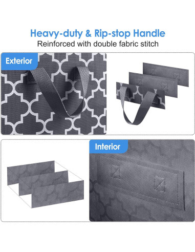 Bolsas de Almacenamiento WISELIFE 2x100L Gris Organizador