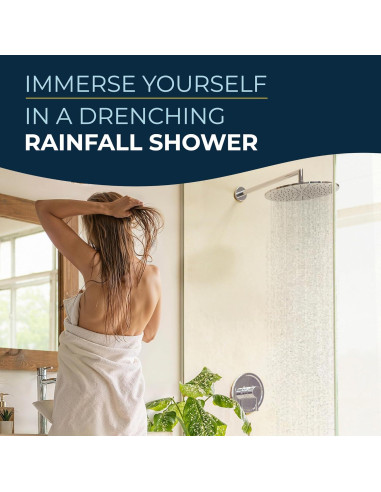 Cabezal de Ducha de Lluvia 30 cm HammerHead Showers Cromo