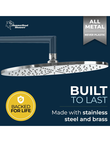 Cabezal de Ducha de Lluvia 30 cm HammerHead Showers Cromo Cabezal de Ducha de Lluvia 30 cm HammerHead Showers Cromo