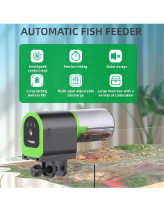 Alimentador Automático de Peces FREESEA FS-32 Recargable USB 2