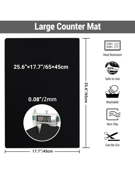 Alfombrilla de Silicona Ewen 65x45cm Resistente al Calor