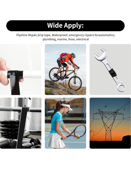 Cinta de Rescate Auto-Fusionante Copatocacy 2.54cm x 10.06m Negra Cinta de Rescate Auto-Fusionante Copatocacy 2.54cm x 10.06m Negra