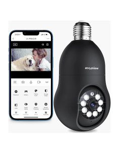 Cámara de Seguridad LaView 4MP Inalámbrica 360 para Interior y Exterior