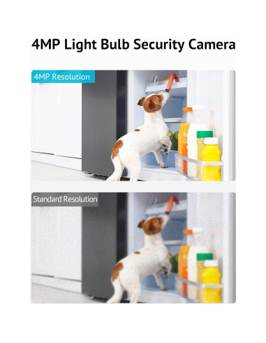 Cámara de Seguridad LaView 4MP Inalámbrica 360 para Interior y Exterior