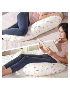 Almohada Corporal BYRIVER C para Embarazo y Dolor de Espalda