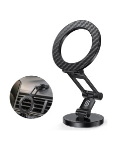 Soporte Magnético para Coche SYNCWIRE MagSafe 360 Fibra de Carbono