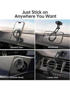 Soporte Magnético para Coche SYNCWIRE MagSafe 360 Fibra de Carbono 2