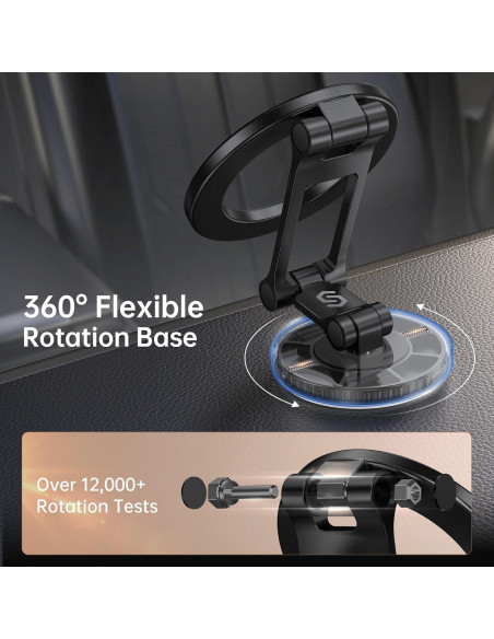Soporte Magnético para Coche SYNCWIRE MagSafe 360 Fibra de Carbono