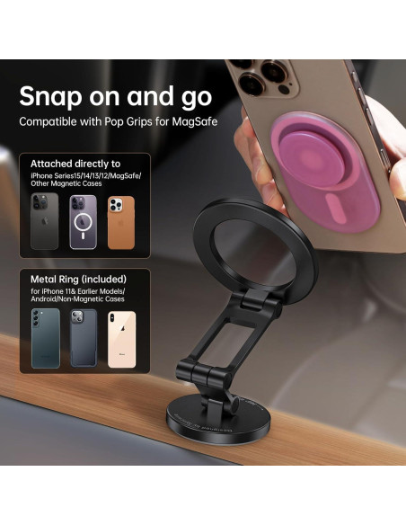 Soporte Magnético para Coche SYNCWIRE MagSafe 360 Fibra de Carbono