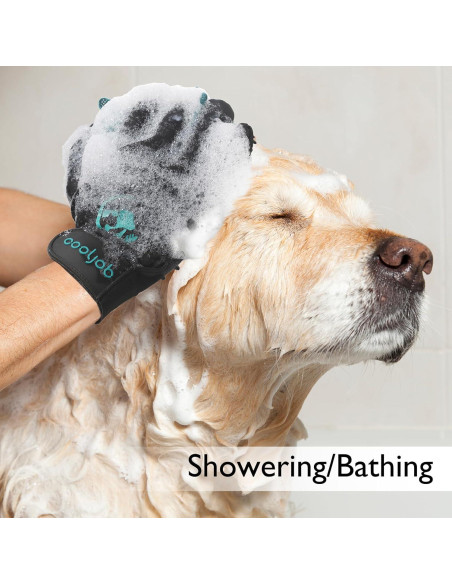 Guantes de Aseo para Mascotas COOLJOB Mediano Azul 384 Puntas