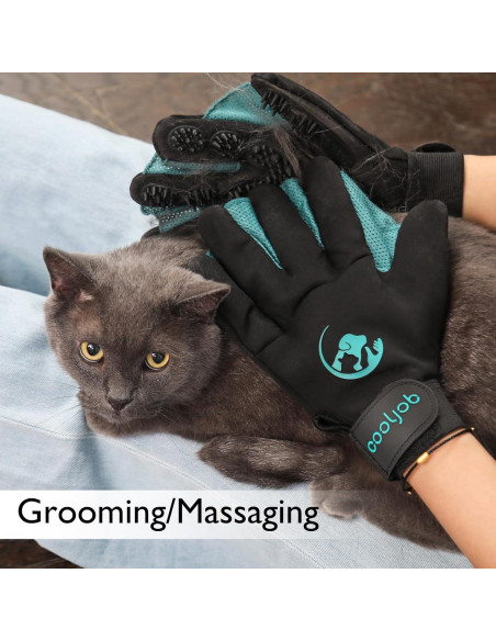 Guantes de Aseo para Mascotas COOLJOB Mediano Azul 384 Puntas