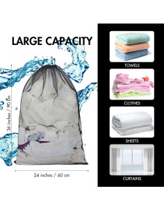 Berlune 30 Bolsas de Malla Grandes 61x91 cm para Lavandería 2