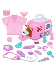 Juego de Veterinario para Niños Gifts2U con Accesorios 23 Piezas