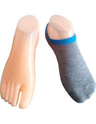 Modelo de Pie de Plástico Femenino para Exhibición de Sandalias Tono de Piel