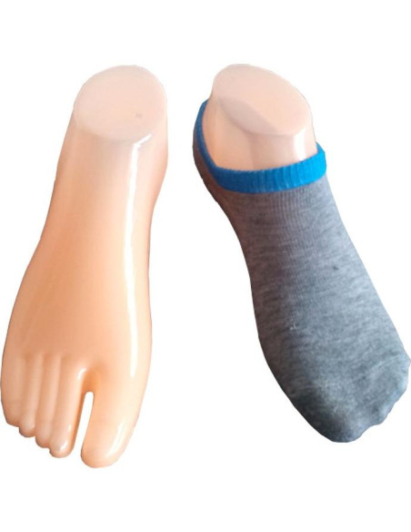 Modelo de Pie de Plástico Femenino para Exhibición de Sandalias Tono de Piel