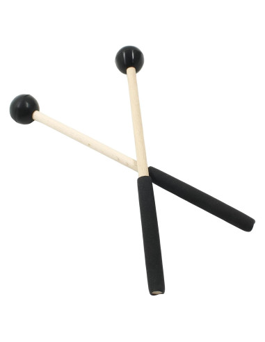 Mazas de Percusión de Madera Bonsicoky 23.1 cm Goma Negra