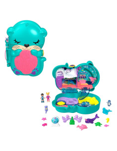 Juego compacto Polly Pocket Acuario Nutrias con 2 muñecas y accesorios