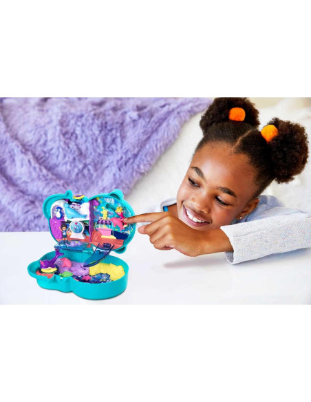 Juego compacto Polly Pocket Acuario Nutrias con 2 muñecas y accesorios