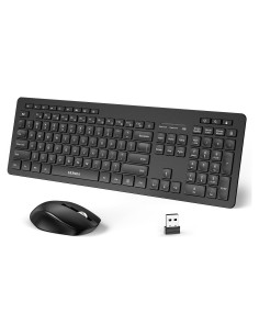 Combo Teclado y Ratón Inalámbrico Seenda Negro 2.4GHz