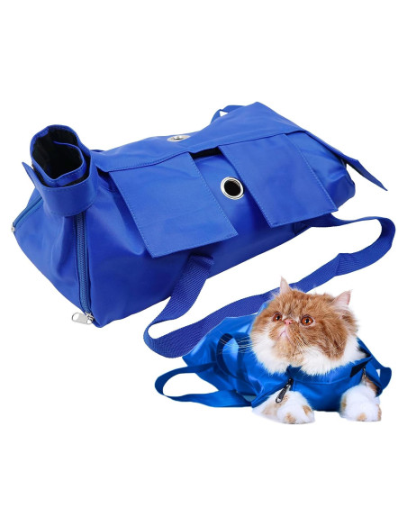 Bolsa de restricción para gatos Kukaster S azul - Aseo y cuidado Bolsa de restricción para gatos Kukaster S azul - Aseo y cuidado