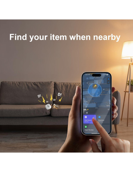 Rastreador Bluetooth Inteligente HOMELEAD - 4 Paquete Negro