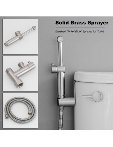 Rociador de Bidet de Mano BATHFINESSE con Manguera 150 cm