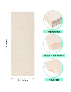 Tiras de Muselina para Depilación Maitys 100 Piezas 7x20 cm 2