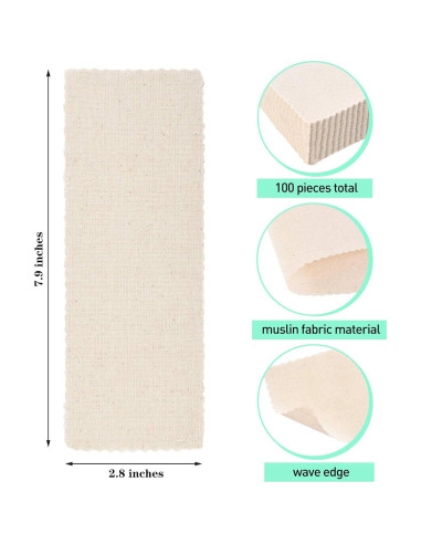 Tiras de Muselina para Depilación Maitys 100 Piezas 7x20 cm