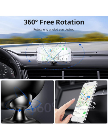 Soporte Magnético para Teléfono de Auto Syncwire Negro 360