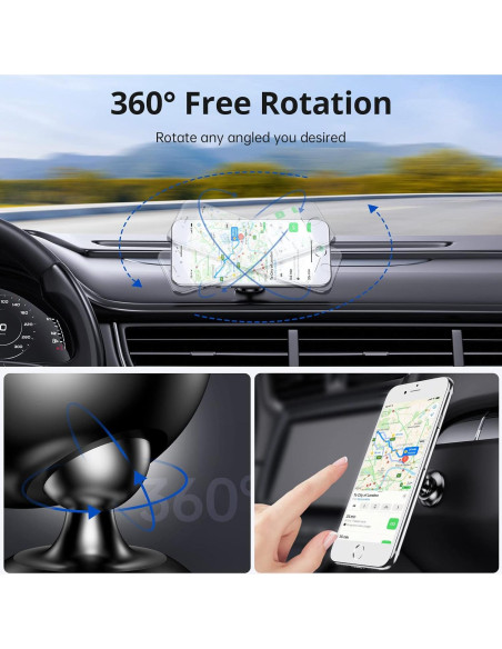 Soporte Magnético para Teléfono de Auto Syncwire Negro 360