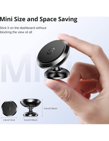 Soporte Magnético para Teléfono de Auto Syncwire Negro 360