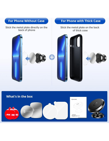 Soporte Magnético para Teléfono de Auto Syncwire Negro 360