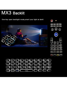 Control Remoto Air Mouse Dupad Story MX3 Pro Retroiluminado 2