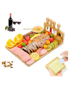 Tabla de Queso de Bambú Welsteepse 33x20 cm - Ligera y Ecológica
