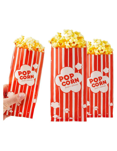 Bolsas de Papel para Palomitas Stock Your Home 100 Unidades 28g